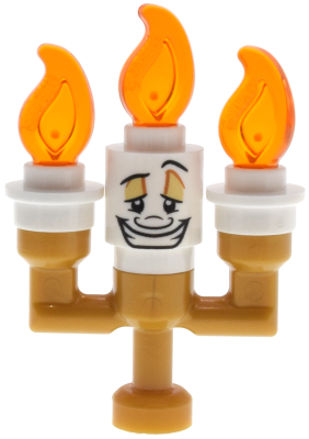 Lumiere {Lumiere} - Small Solid Candelabra, White Round Plates (dp219)