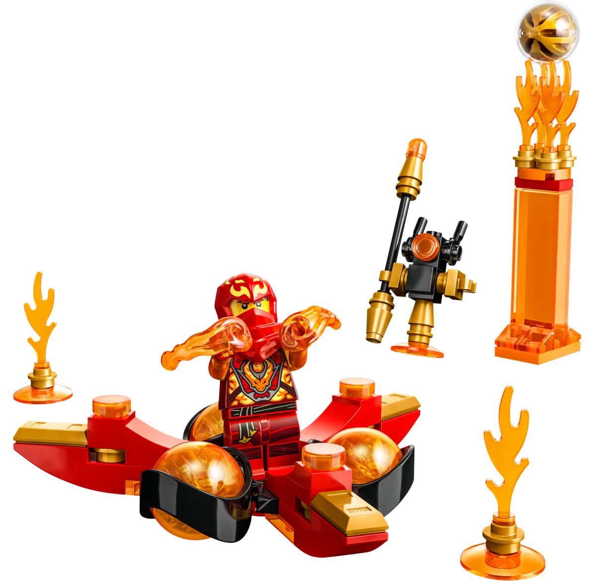 71777 Kai's Dragon Power Spinjitzu Flip (Used) LEGO Ninjago