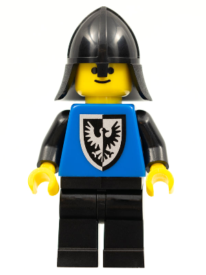 Black Falcon - Black Legs, Black Neck-Protector, Shield Bottom Round (cas101)