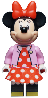 Minnie Mouse - Bright Pink Jacket, Red Polka Dot Dress, Red Bow (dis074)