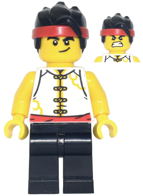 Monkie Kid - White Vest with Clasps and Red Belt (mk092)