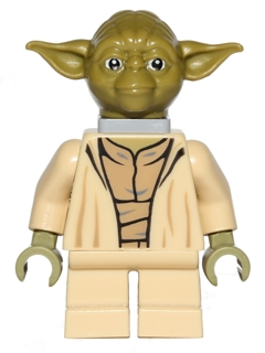 Yoda - Olive Green, Open Robe with Large Creases, Neck Bracket (sw0471)