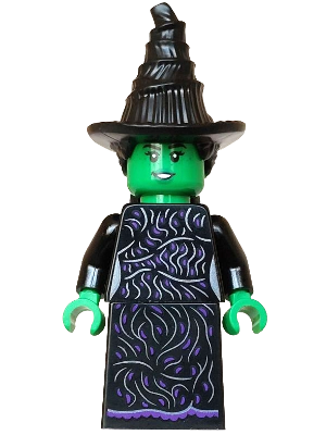 Elphaba - Minifigure, Black Dress, Hat (wck019)