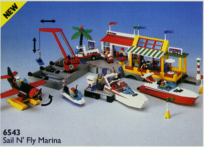 6543 Sail N' Fly Marina (Used) LEGO Town