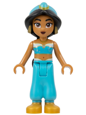 Jasmine - Top with Sparkles and Gold Trim, Closed Mouth (dp170)