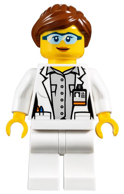 Scientist - Female, Blue Goggles and White Legs (cty1011)