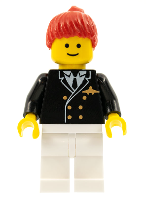 Airport - Pilot, White Legs, Red Ponytail Hair (air015)