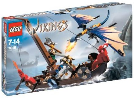 7016 Viking Boat against the Wyvern Dragon (Retired) LEGO Vikings