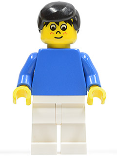 Soccer Player Blue/White Team Player 5 (soc039)