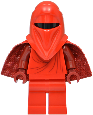 Imperial Royal Guard - Dark Red Arms and Hands, Torso Creases on Front and Back, Very Short Spongy Cape (sw1509)