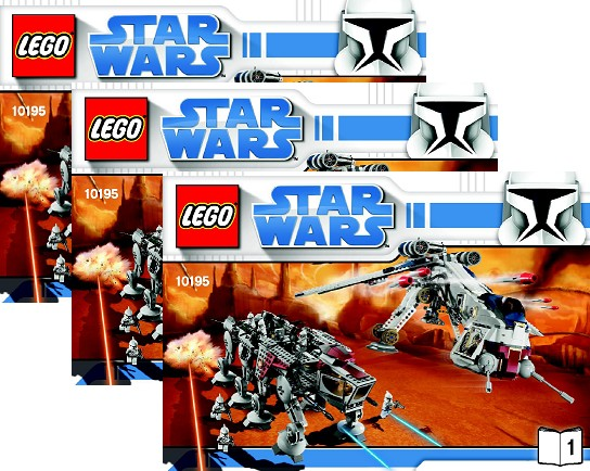 10195 Republic Dropship with AT-OT Walker (Used) LEGO Star Wars