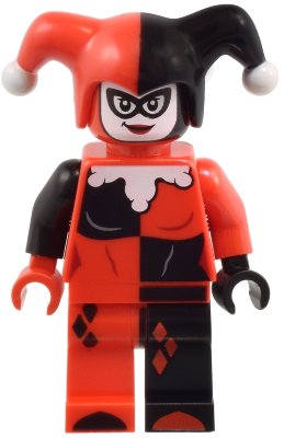 Harley Quinn - Jester's Cap, Black and Red Hands, Rounded Collar (sh0959)