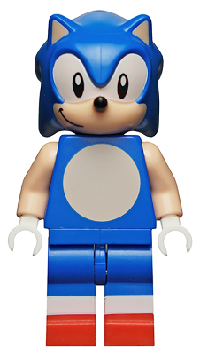 Sonic the Hedgehog - Light Nougat Face and Arms, Grin to Right (idea104)