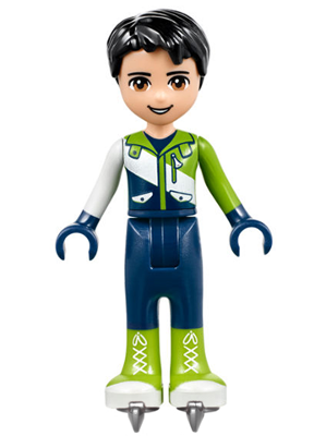Friends Nate - Dark Blue Trousers, Ski Jacket, Ice Skates (frnd0218)