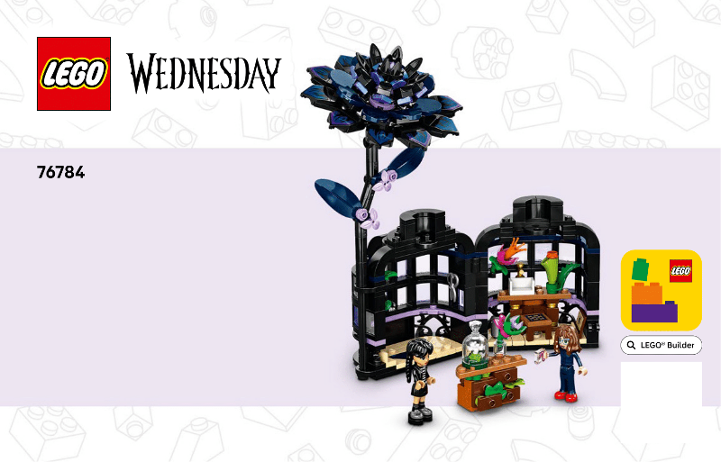76784 Black Dahlia Flower (Certified) LEGO Wednesday