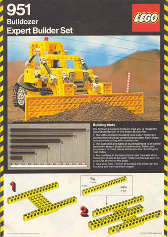951 Bulldozer (Used) LEGO TECHNIC