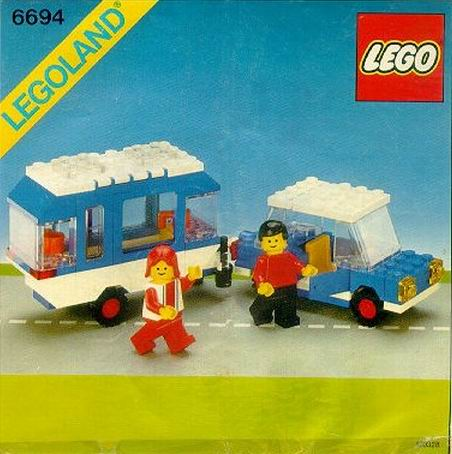6694 Car with Camper (Used) LEGO Town