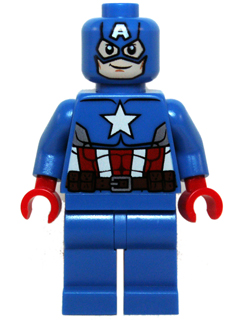 Captain America - Blue Suit, Red Hands, Mask (sh0106)