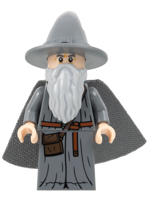 Gandalf the Grey - Wizard / Witch Hat, Robe, Spongy Cape (lor125)