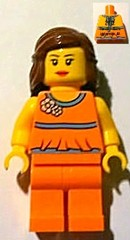 LEGO Brand Store Female, Orange Halter Top - Alpharetta, GA (tls074)
