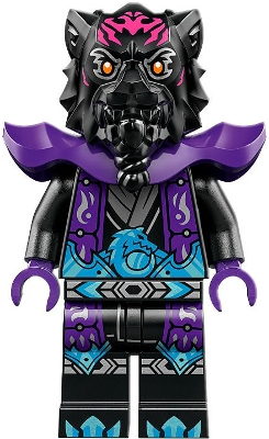 Lord Ras - Dark Pink Markings, Dark Purple Robe and Shoulder Armor (njo0862)