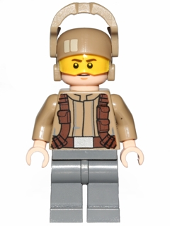 Resistance Trooper - Dark Tan Jacket, Frown, Furrowed Eyebrows (sw0697)
