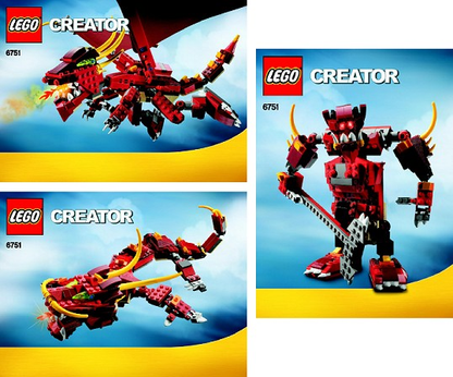 6751 Fiery Legend (Used) LEGO Creator