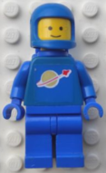 Classic Space - Blue with Air Tanks, Stickered Torso Pattern (sp069)
