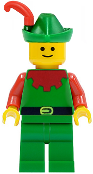 Forestman - Red, Green Hat, Red Feather (cas137)