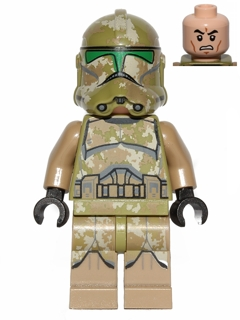 Clone Trooper, 41st Elite Corps (Phase 2) - Kashyyyk Camouflage, Scowl (sw0519)