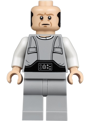 Lobot - Light Bluish Gray Uniform, Light Nougat Head, Dark Orange Eyebrows (sw0974)