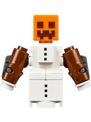 Snow Golem - Stud Shooter Arms, Wide Torso (min043)