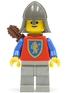 Crusader Lion - Light Gray Legs, Dark Gray Neck-Protector, Quiver (cas372)