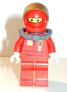 F1 Ferrari Pit Crew Member with Scuba Tank - with Torso Stickers on Front and Back (rac046s)