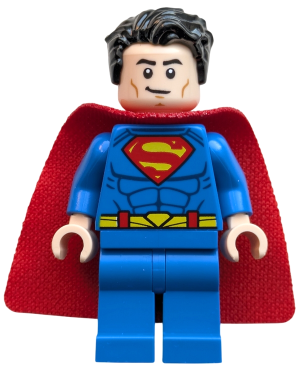 Superman - Blue Suit, Spongy Cape, Tousled Hair, Closed Mouth / Red Eyes (sh1006)