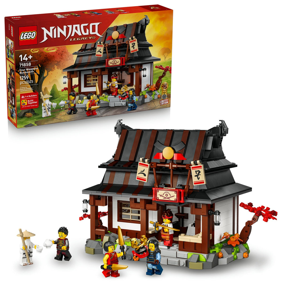 71858 Four Weapons Blacksmith 15th Anniversary (Retired) LEGO Ninjago