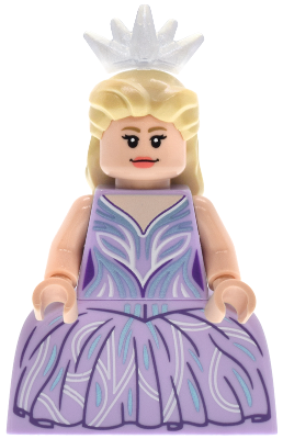 Glinda - Minifigure, Lavender Dress, Wide Skirt (Panniers) (wck015)