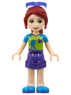 Friends Mia - Dark Purple Shorts, Lime Top, Sunglasses (frnd0233)