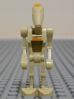 Battle Droid Commander - Tan with Line, Angled Arms (sw0048)