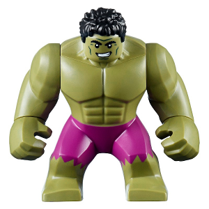 Hulk - Giant, Magenta Pants, Black Hair (sh0643)