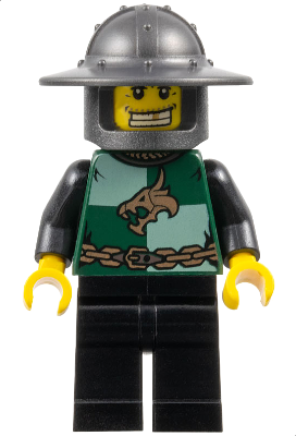 Kingdoms - Dragon Knight Quarters, Helmet with Broad Brim, Gold Tooth (cas487)