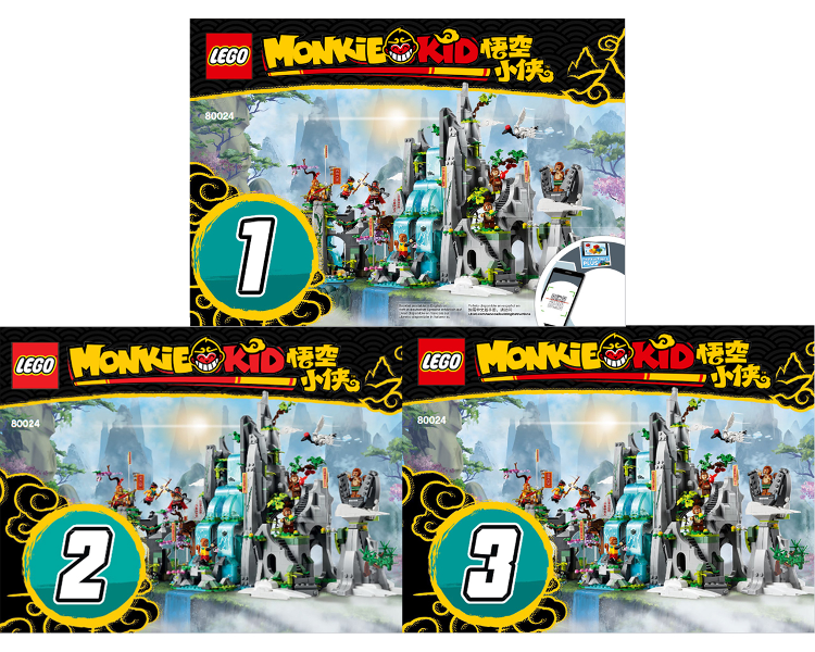 80024 The Legendary Flower Fruit Mountain (Used) LEGO Monkie Kid