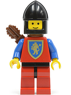 Crusader Lion - Red Legs with Black Hips, Black Chin-Guard, Quiver (cas222)