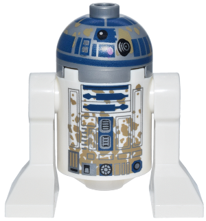 Astromech Droid, R2-D2 - Dirt Stains on Front and Back, without Dirt Stains on Top Panels (sw1496)