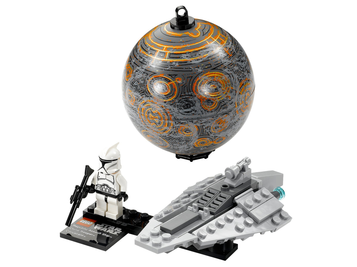 75007 Republic Assault Ship & Planet Coruscant (Used) LEGO Star Wars