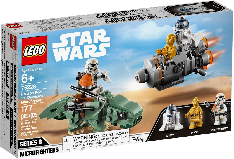 75228 Escape Pod vs. Dewback Microfighters (Retired) LEGO Star Wars