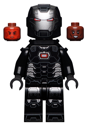 War Machine - Black and Silver Armor with Neck Bracket (sh0646)
