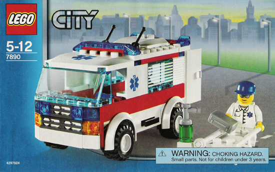 7890 Ambulance (Certified) LEGO City