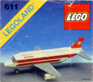 611 Air Canada Jet Plane (Used) LEGO Town