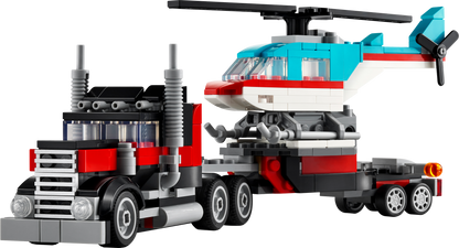 31146 Flatbed Truck with Helicopter (Retired) LEGO Creator